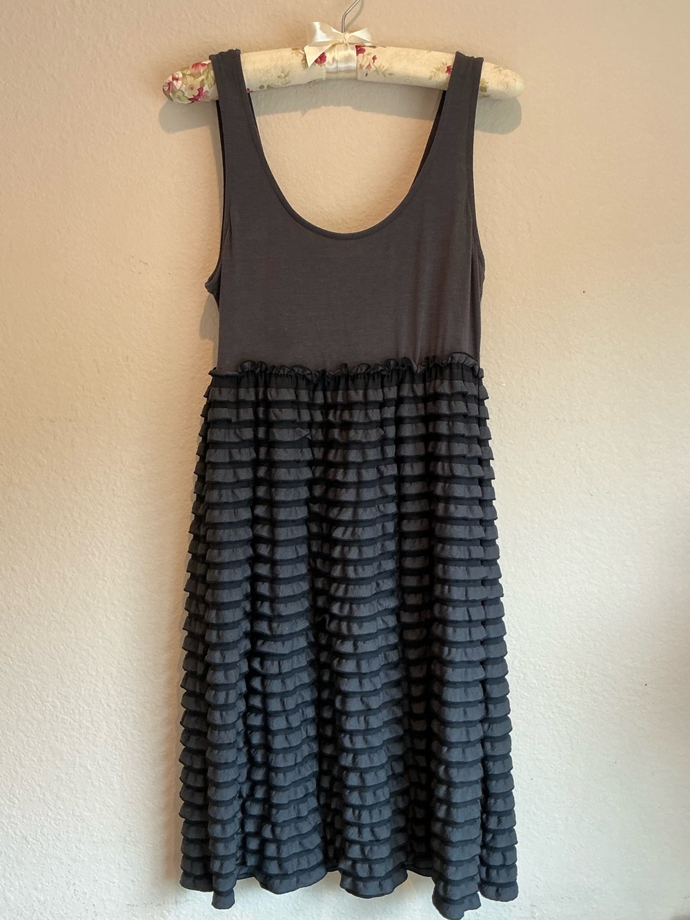 Anthropologie Eloise Tiered Ruffle Tank Dress EUC - size small